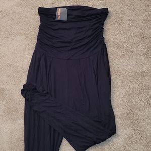 Strapless black jumpsuit 1X